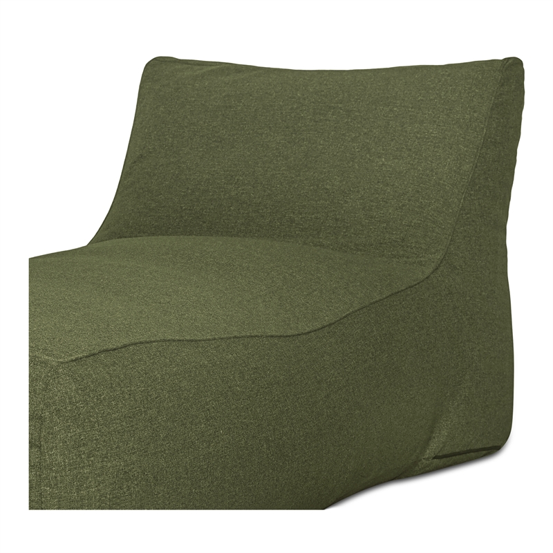 Moe's Home Collection Lirio Chaises Fabric Green