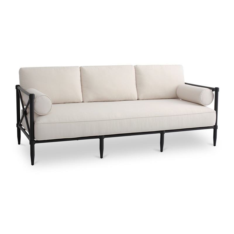 Moe's Home Collection Willow Outdoor Sofas Fabric White