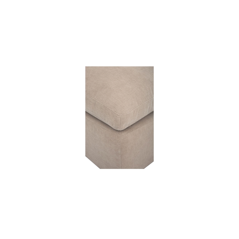 Moe's Home Collection Cates Ottomans Fabric Beige