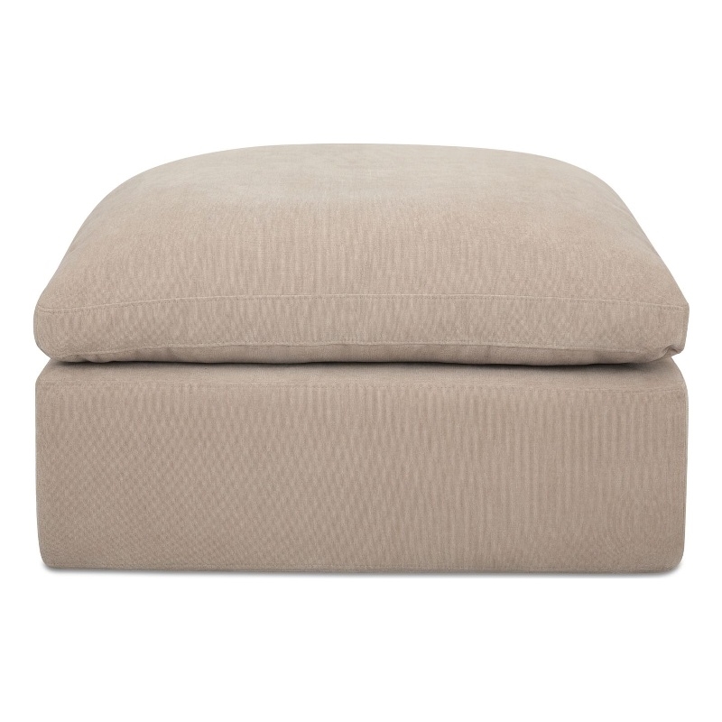 Moe's Home Collection Cates Ottomans Fabric Beige