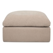 Moe's Home Collection Cates Ottomans Fabric Beige