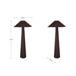 Moe's Home Collection Gigi Floor Lamps Fabric Brown