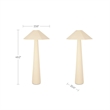 Moe's Home Collection Gigi Floor Lamps Fabric White