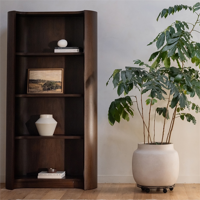 Moe's Home Collection Nera Bookshelves Wood Brown