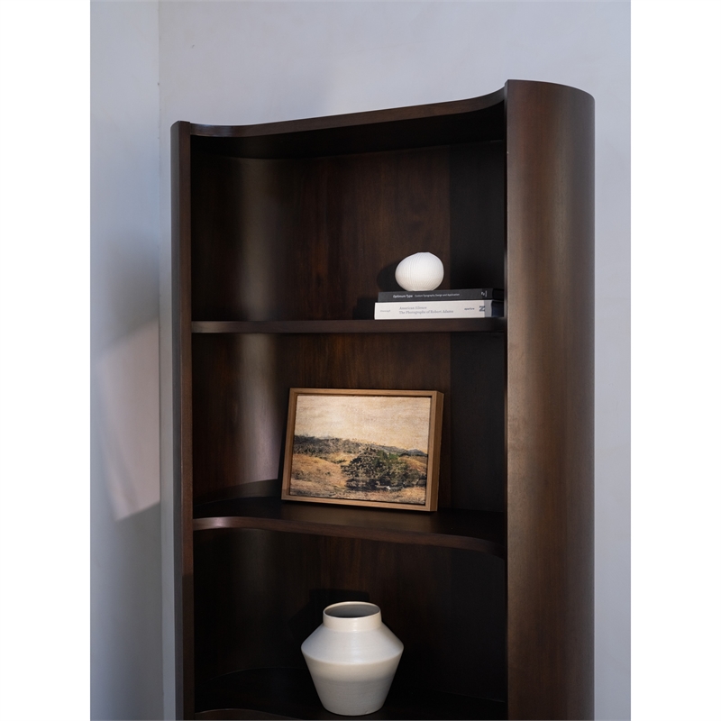 Moe's Home Collection Nera Bookshelves Wood Brown