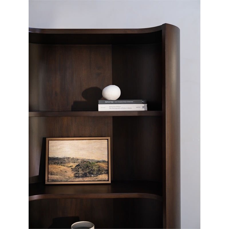 Moe's Home Collection Nera Bookshelves Wood Brown
