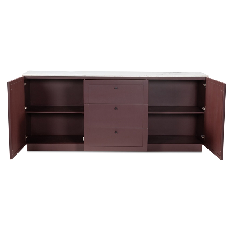 Moe's Home Collection Nadine Sideboards Marble Red