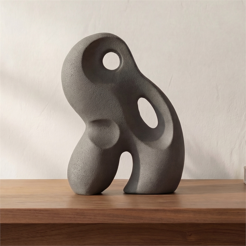 Moe's Home Collection Dara Statues & Sculptures Paper Gray