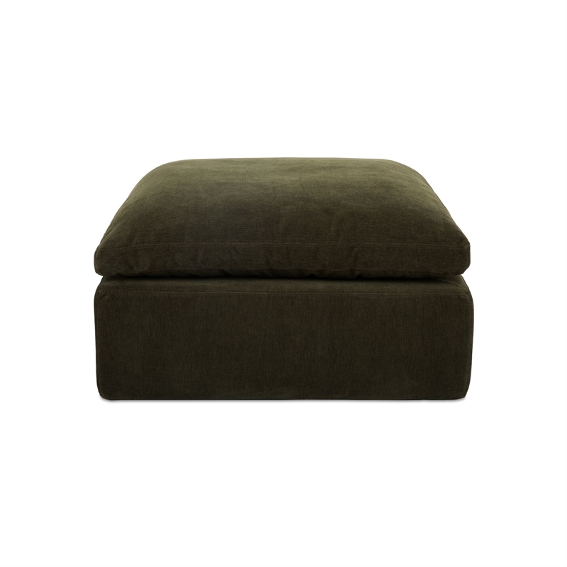 Moe's Home Collection Cates Ottomans Fabric Green