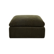 Moe's Home Collection Cates Ottomans Fabric Green