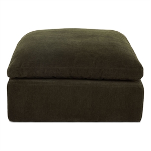 Moe's Home Collection Cates Ottomans Fabric Green