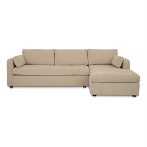Moe's Home Collection Burrow Modular Sectionals Fabric Beige