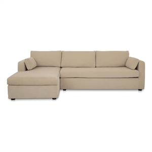 Moe's Home Collection Burrow Modular Sectionals Fabric Beige