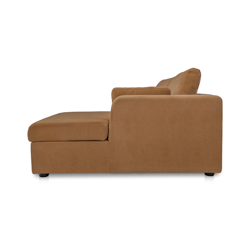 Moe's Home Collection Burrow Modular Sectionals Fabric Brown