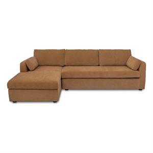 Moe's Home Collection Burrow Modular Sectionals Fabric Brown