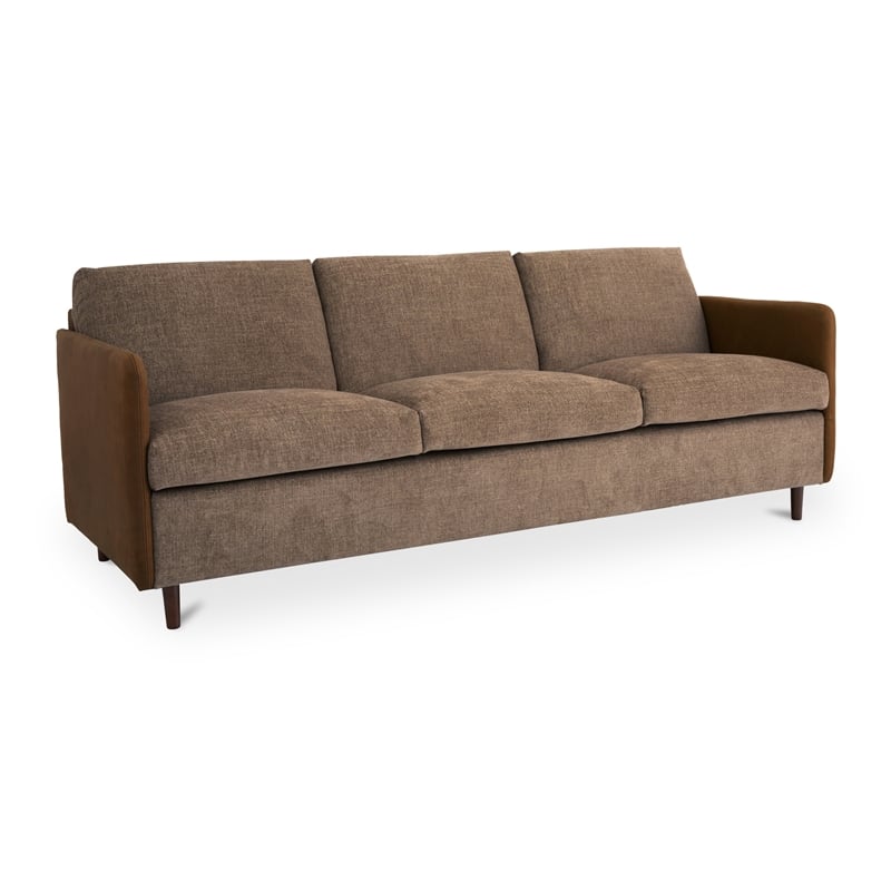 Moe's Home Collection Teller Sofas Fabric Brown