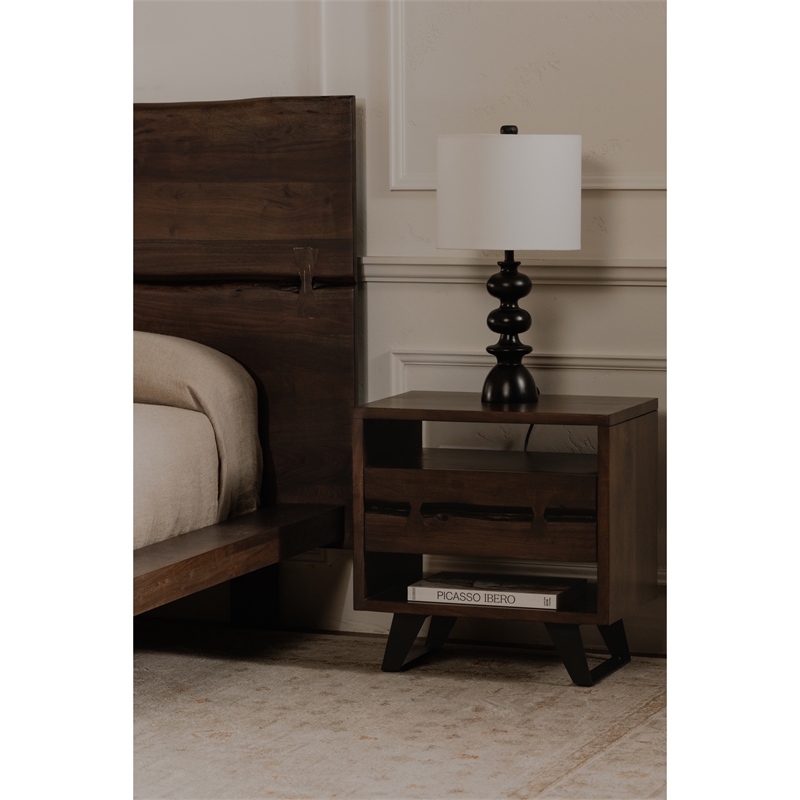 Moe's Home Collection Madagascar Nightstands Wood Brown