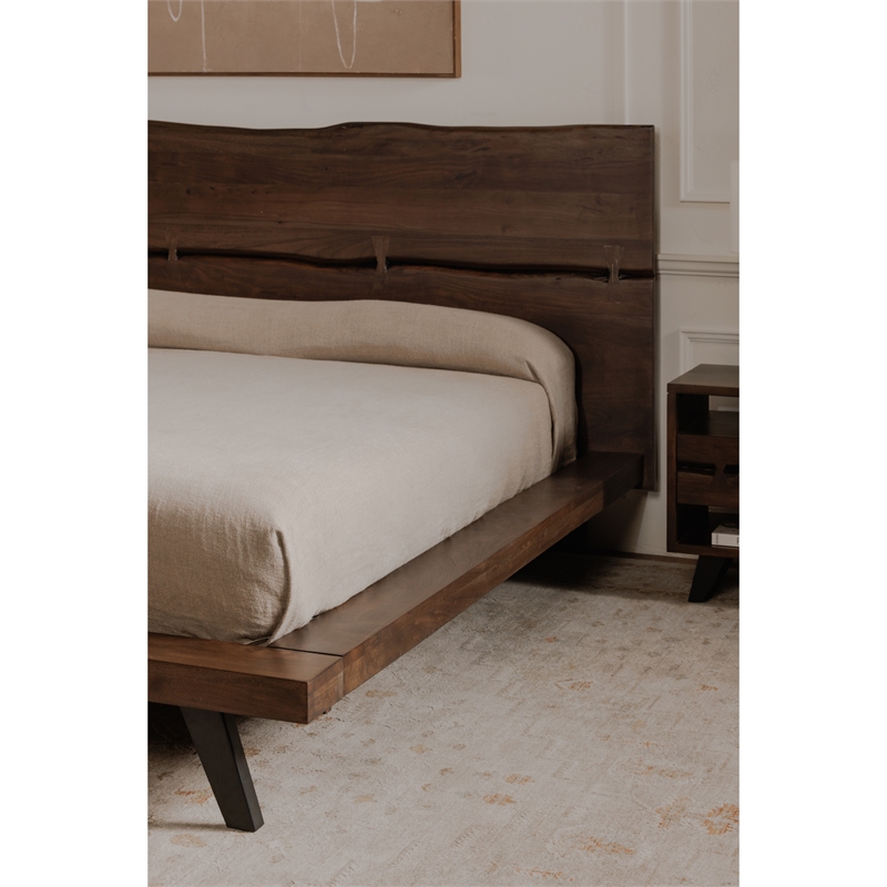 Moe's Home Collection Madagascar Beds Wood Brown