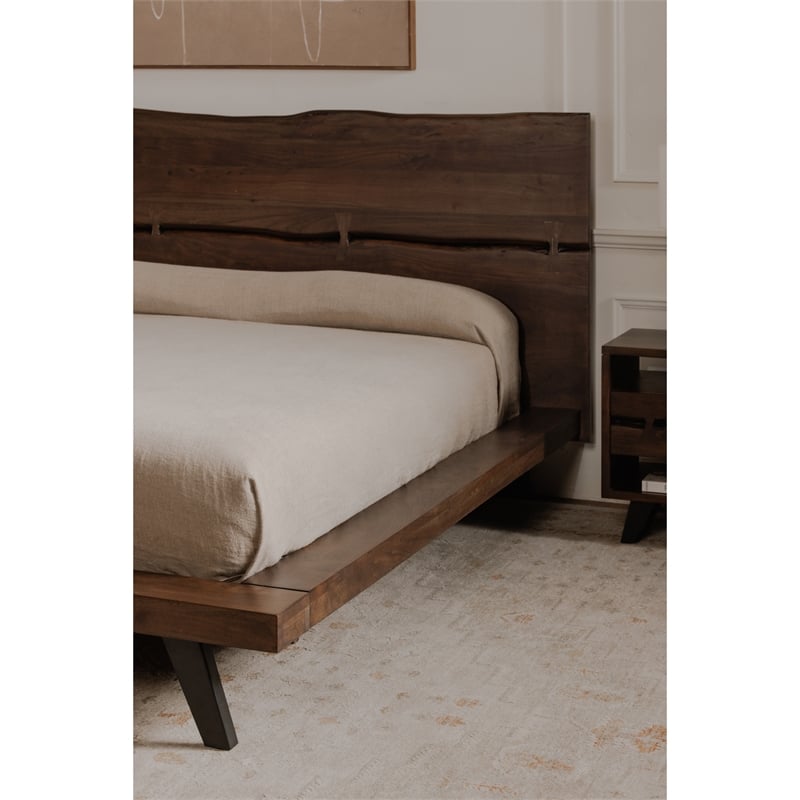 Moe's Home Collection Madagascar Beds Wood Brown