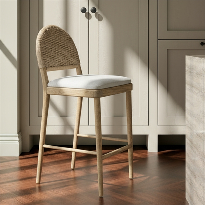 Moe's Home Collection Claire Counter Stools Wood Natural