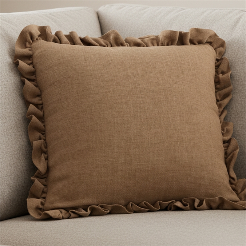 Moe's Home Collection Betty Pillows Fabric Brown