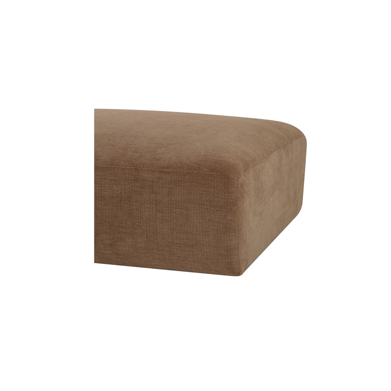 Moe's Home Collection Matina Ottomans Fabric Tan