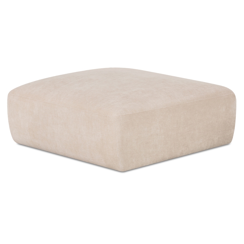 Moe's Home Collection Matina Ottomans Fabric Beige