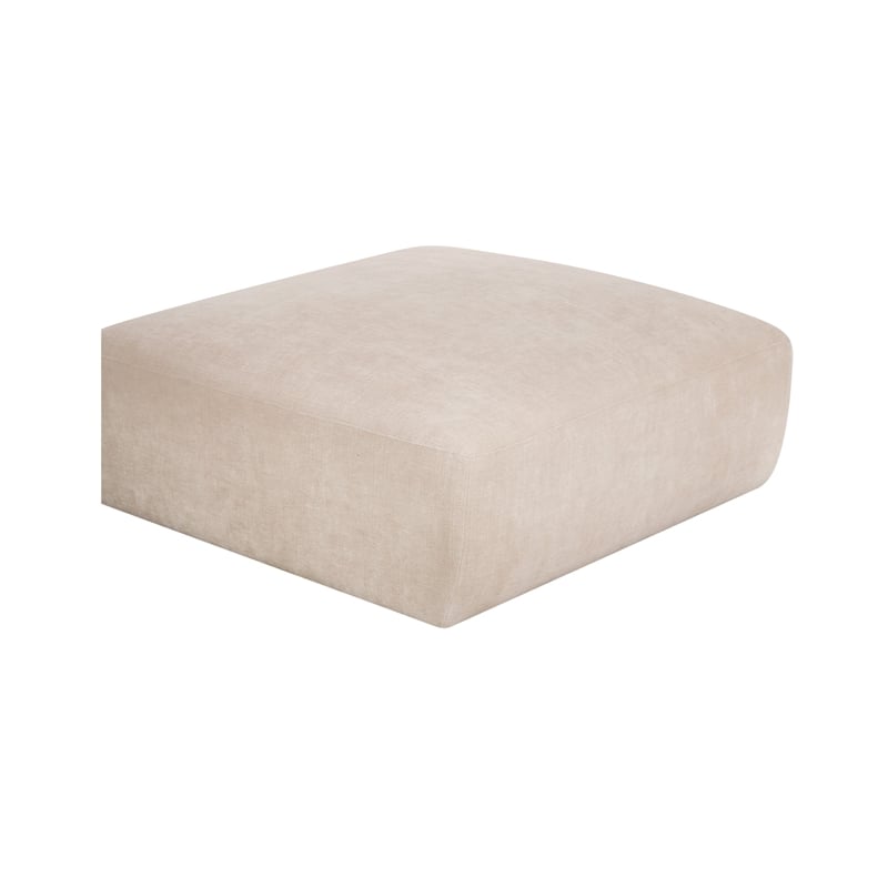Moe's Home Collection Matina Ottomans Fabric Beige