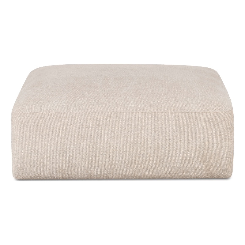 Moe's Home Collection Matina Ottomans Fabric Beige