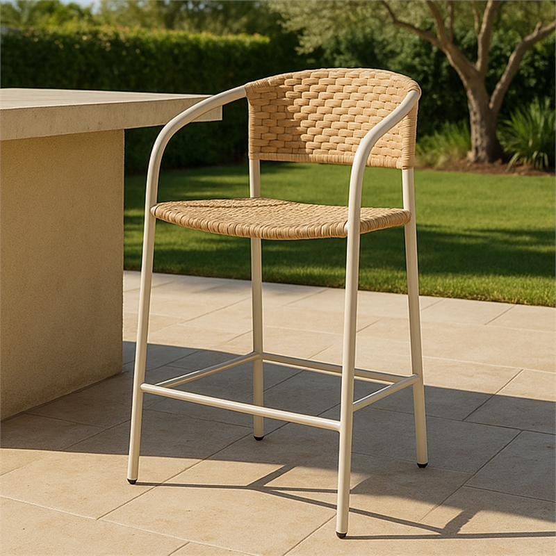 Moe's Home Collection Zola Counter Stools Metal Natural