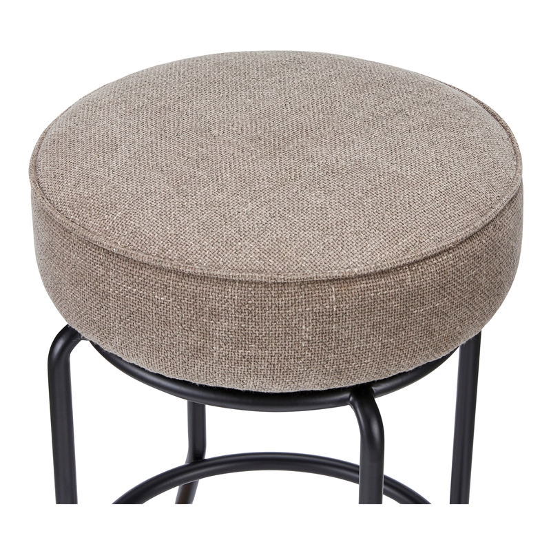 Moe's Home Collection Kelsey Counter Stools Fabric Brown