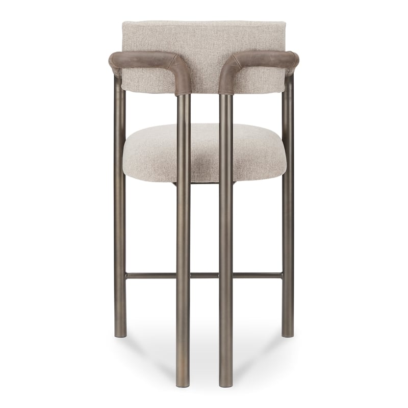 Moe's Home Collection Cassidy Counter Stools Fabric Brown
