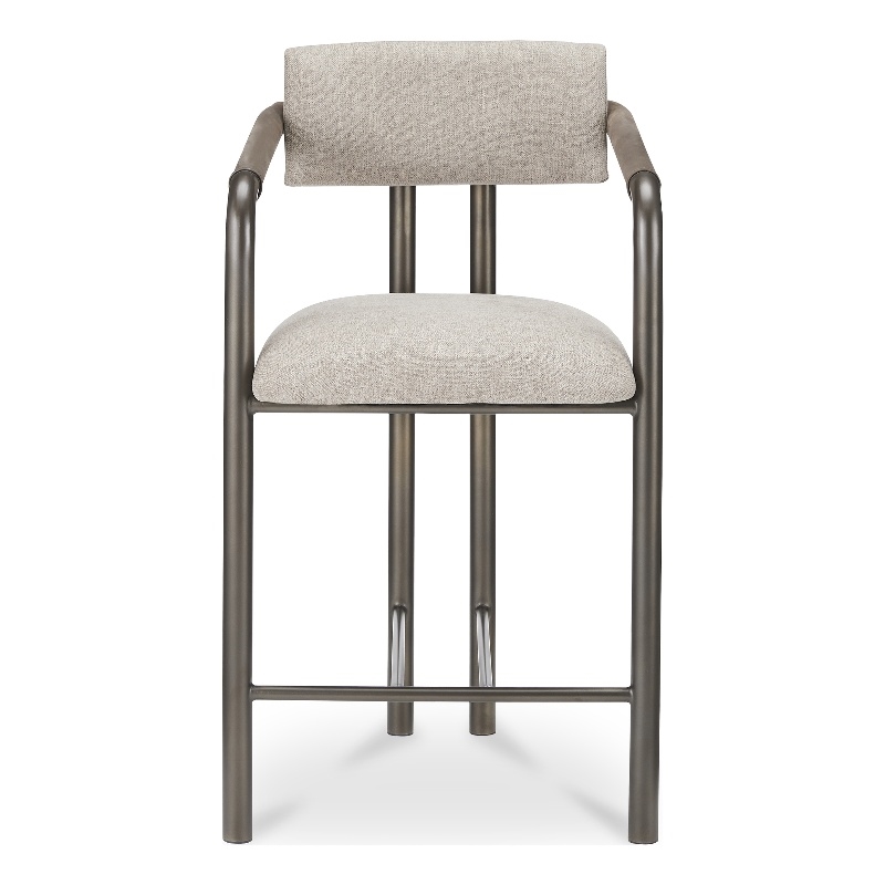 Moe's Home Collection Cassidy Counter Stools Fabric Brown