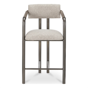 Moe's Home Collection Cassidy Counter Stools Fabric Brown
