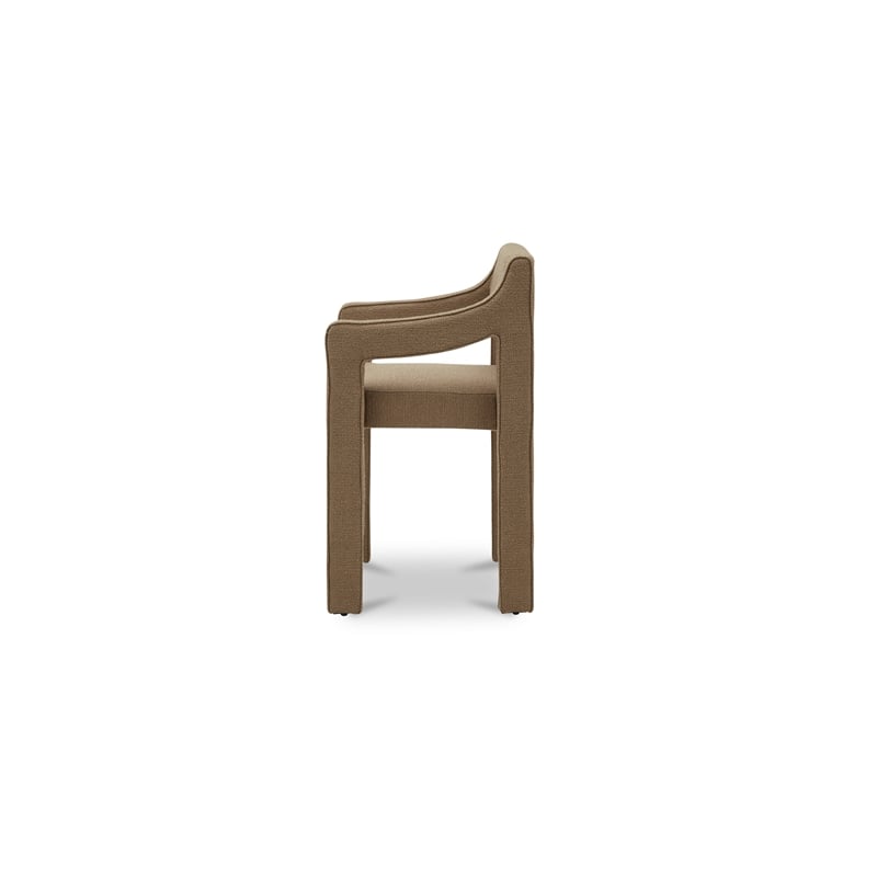 Moe's Home Collection Elise Counter Stools Fabric Brown