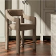 Moe's Home Collection Elise Counter Stools Fabric Brown