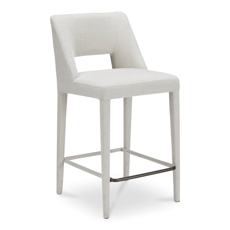 Moe's Home Collection Joyce Counter Stools Fabric Beige