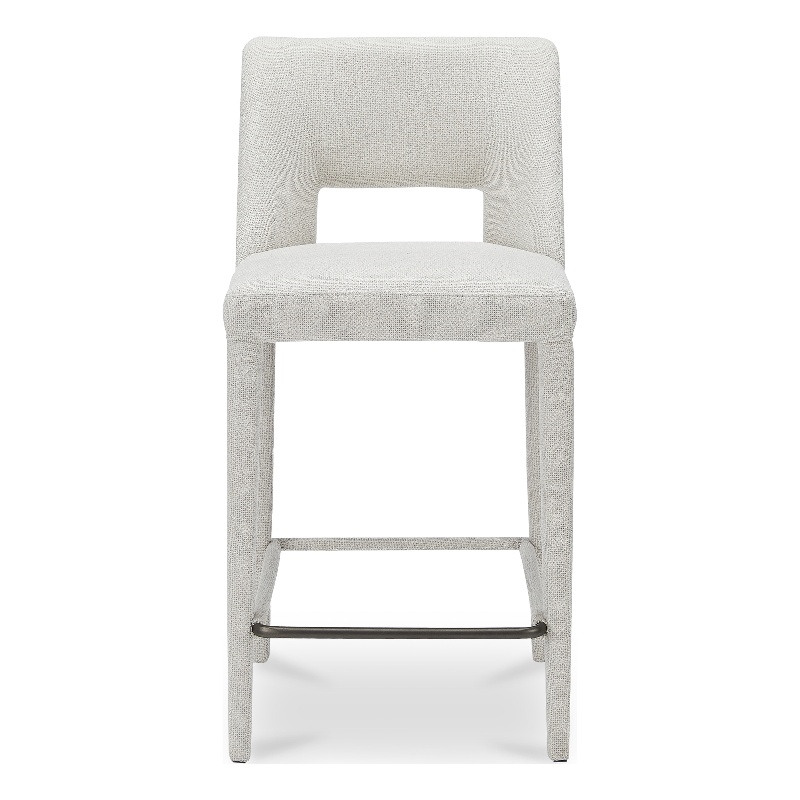 Moe's Home Collection Joyce Counter Stools Fabric Beige