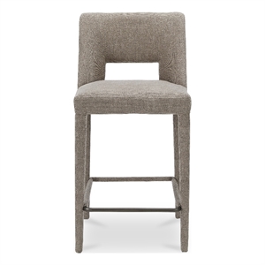Moe's Home Collection Joyce Counter Stools Fabric Brown