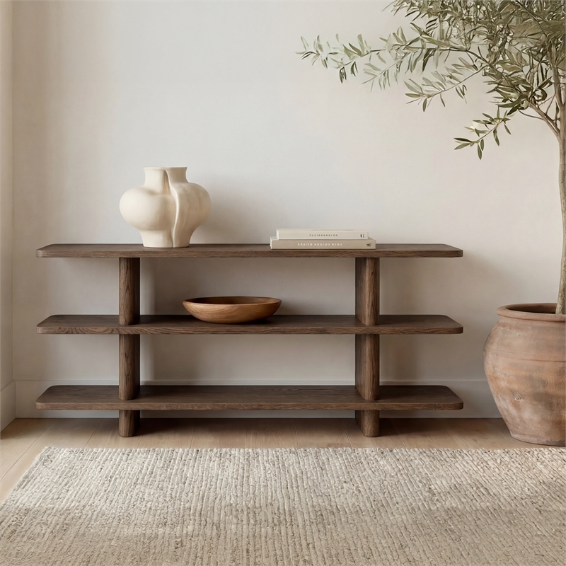 Moe's Home Collection Casey Bookshelves Wood Brown