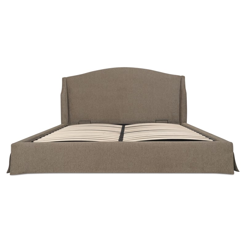 Moe's Home Collection Weston Storage Beds Fabric Brown
