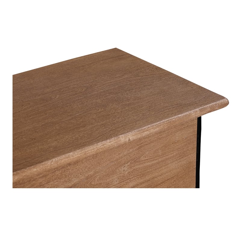 Moe's Home Collection Rene Solid Wood 6-Drawers Bedroom Dresser in Brown
