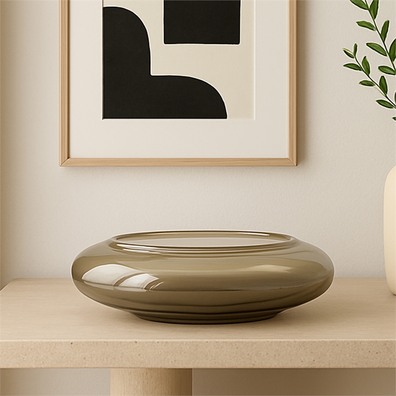 Moe's Home Collection Polene Bowls Glass Brown