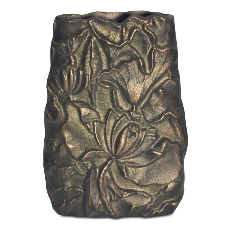 Moe's Home Collection Sabine Vases Metal Yellow