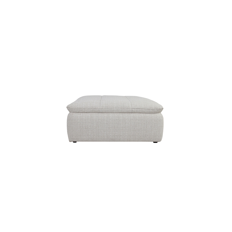 Moe's Home Collection Lino Ottomans Fabric Beige