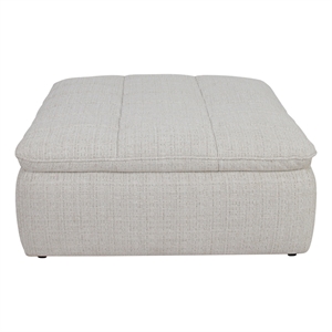 Moe's Home Collection Lino Ottomans Fabric Beige