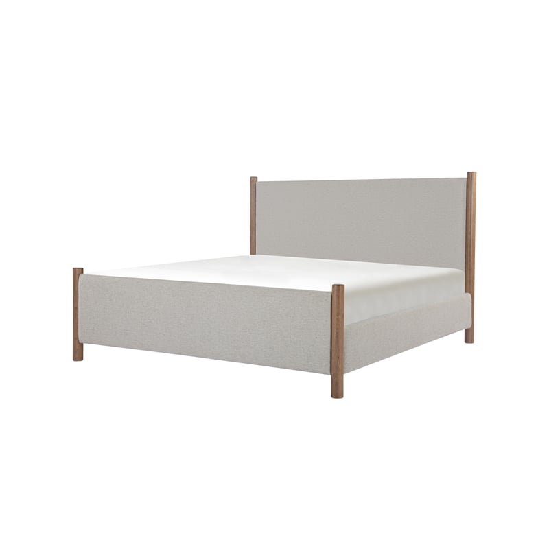 Moe's Home Collection Warren Beds Fabric Beige