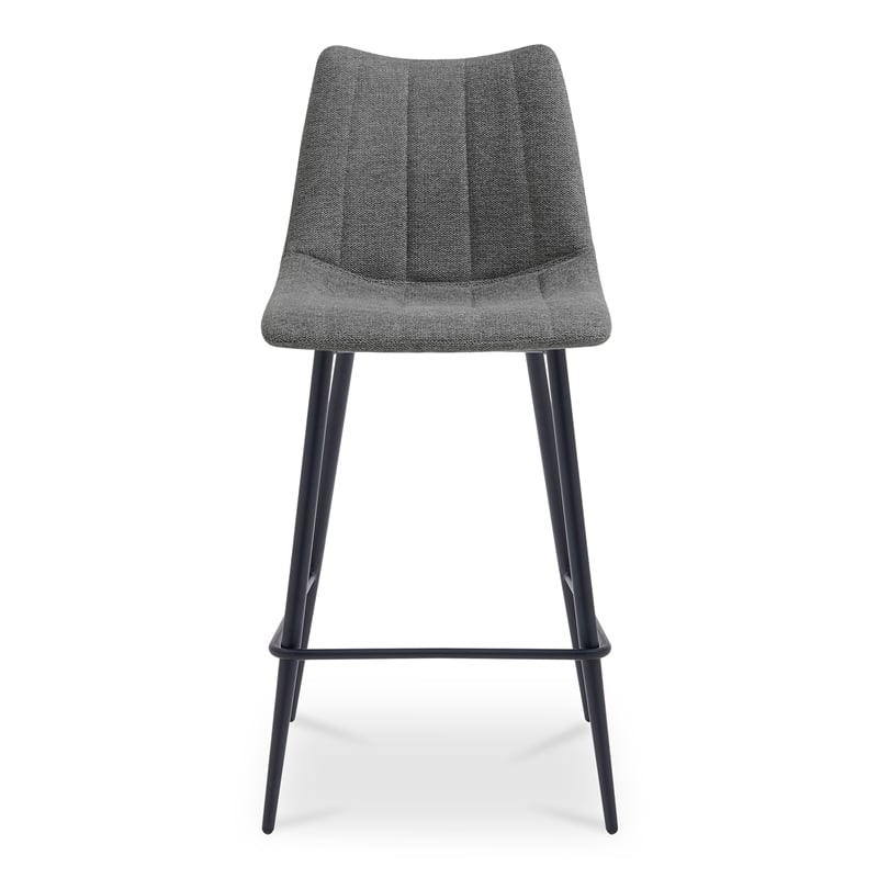 Moe's Home Collection Alibi Counter Stools Fabric Gray