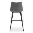 Moe's Home Collection Alibi Counter Stools Fabric Gray