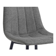 Moe's Home Collection Alibi Counter Stools Fabric Gray